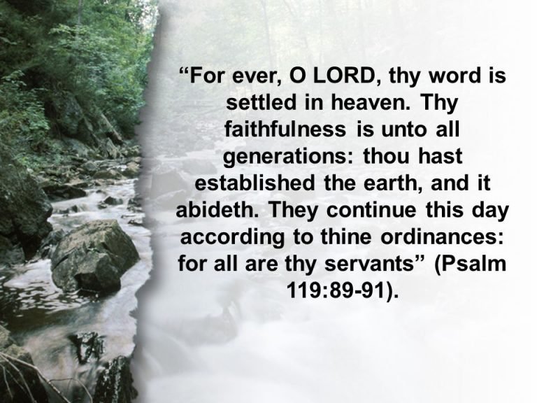 Psalm 119 89 91 Prayers And Petitions