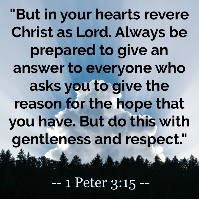 1 Peter 3: 15 - Prayers and Petitions