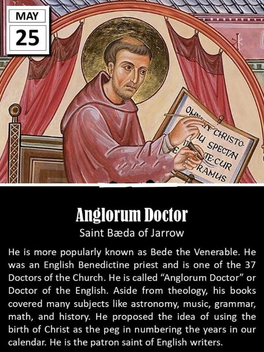 Feast Of St Bede The Venerable 6 00 Pm Youtube